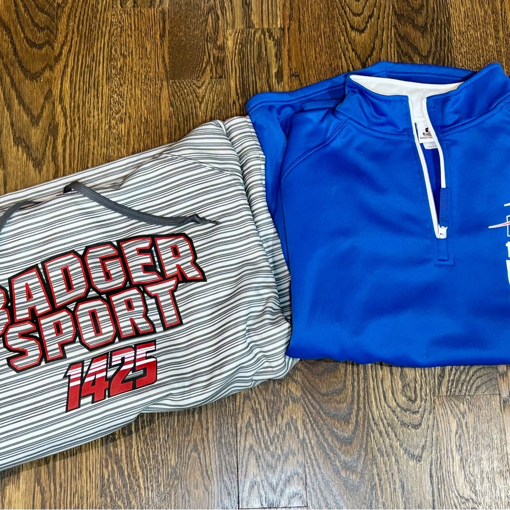 Badger Sport Blue and Gray Men's Sweatshirt Set size‎ L